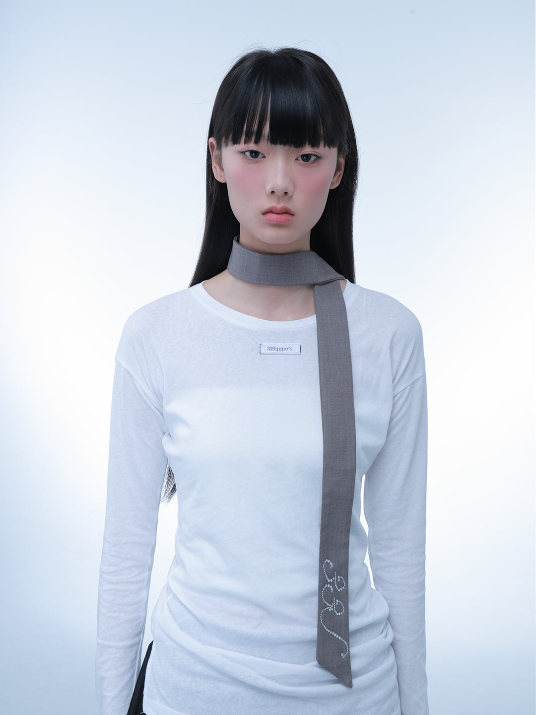 Rhinestone Ribbon&Scarf