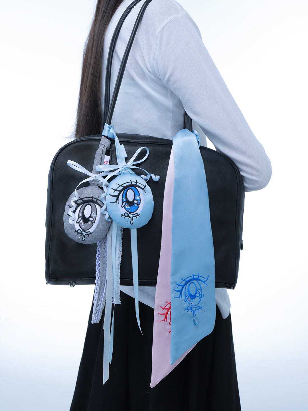 Don't Blink|Satin Scarf&Charm