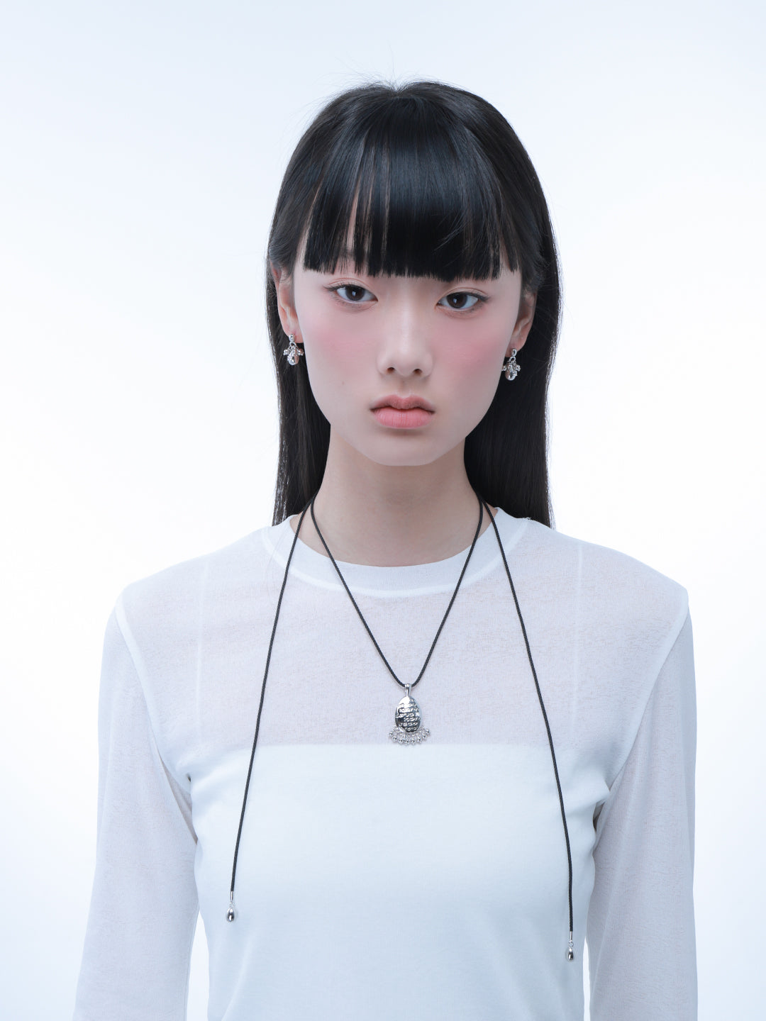 Tassel Eggy Pendant Earrings