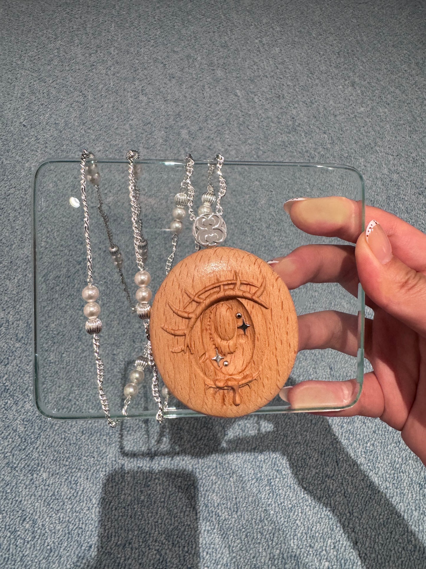 Don't Blink | Crystal Wood Long Necklace