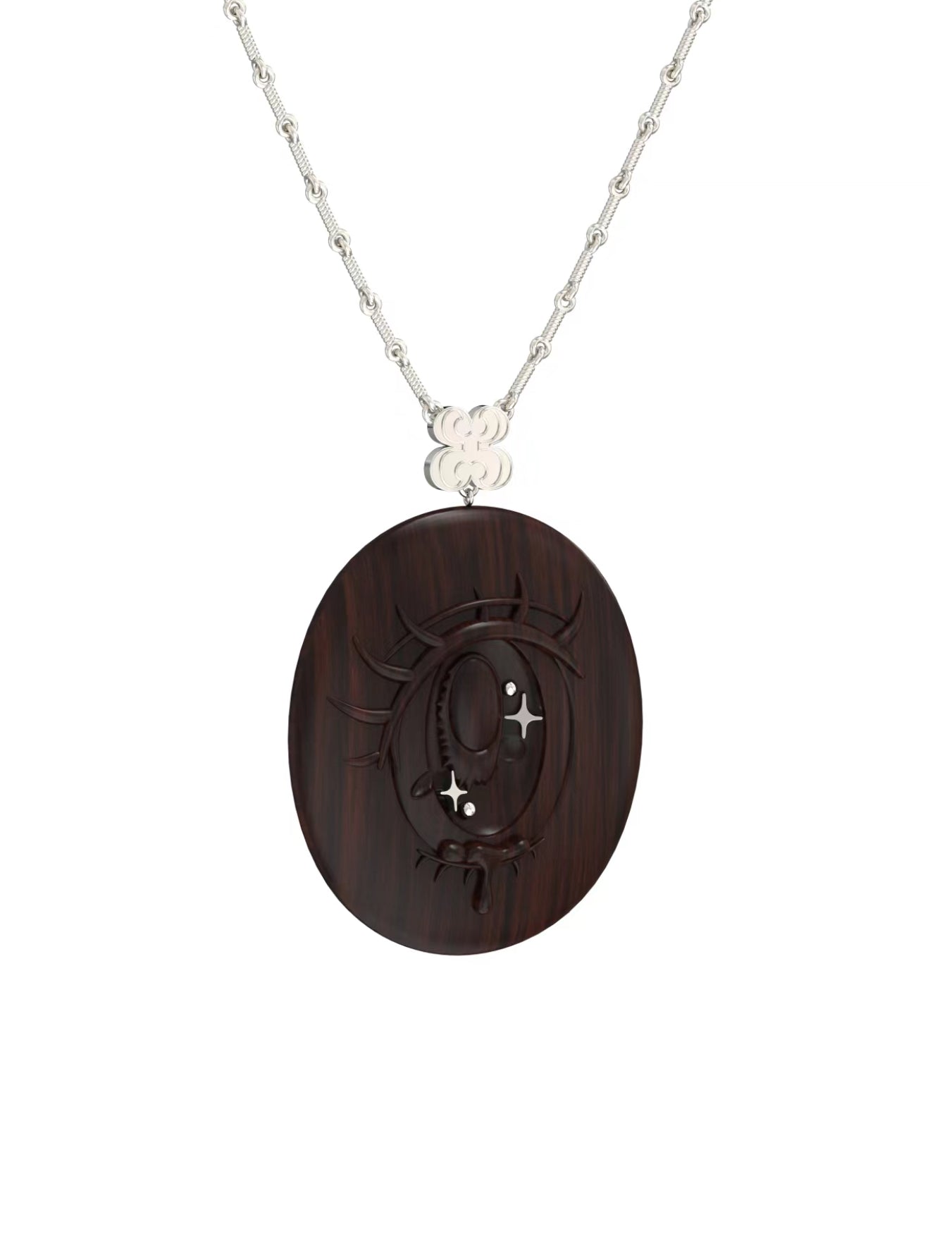 Don't Blink | Crystal Wood Long Necklace