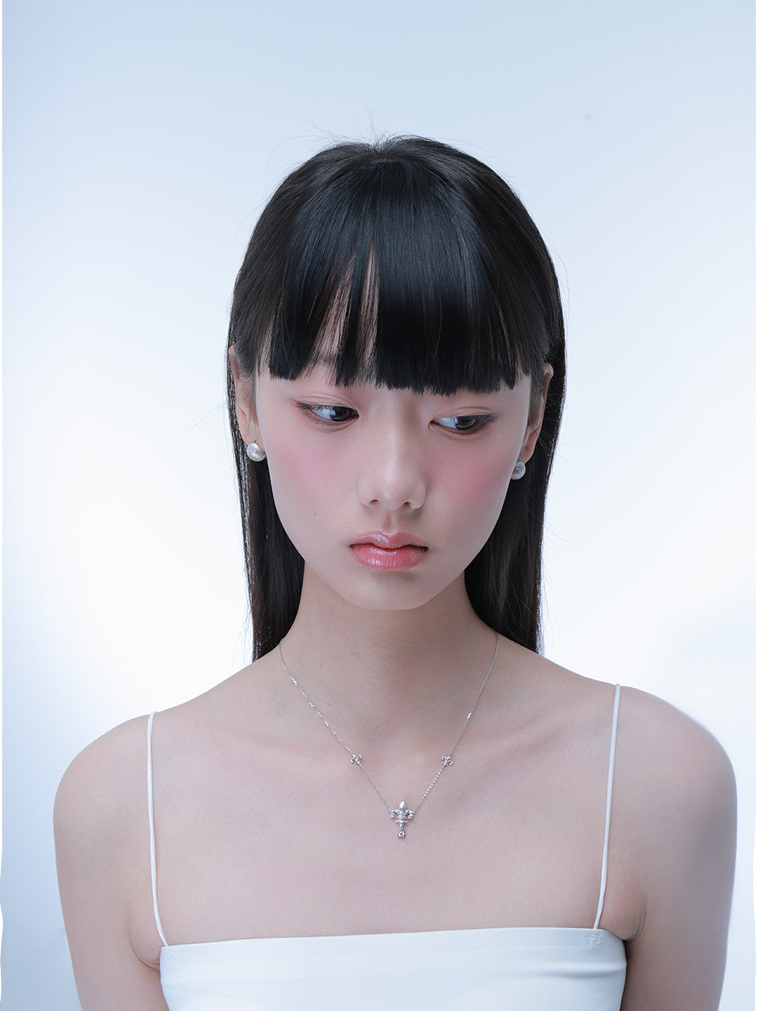 Luminis Veil | Iris Engraved Stud Earrings