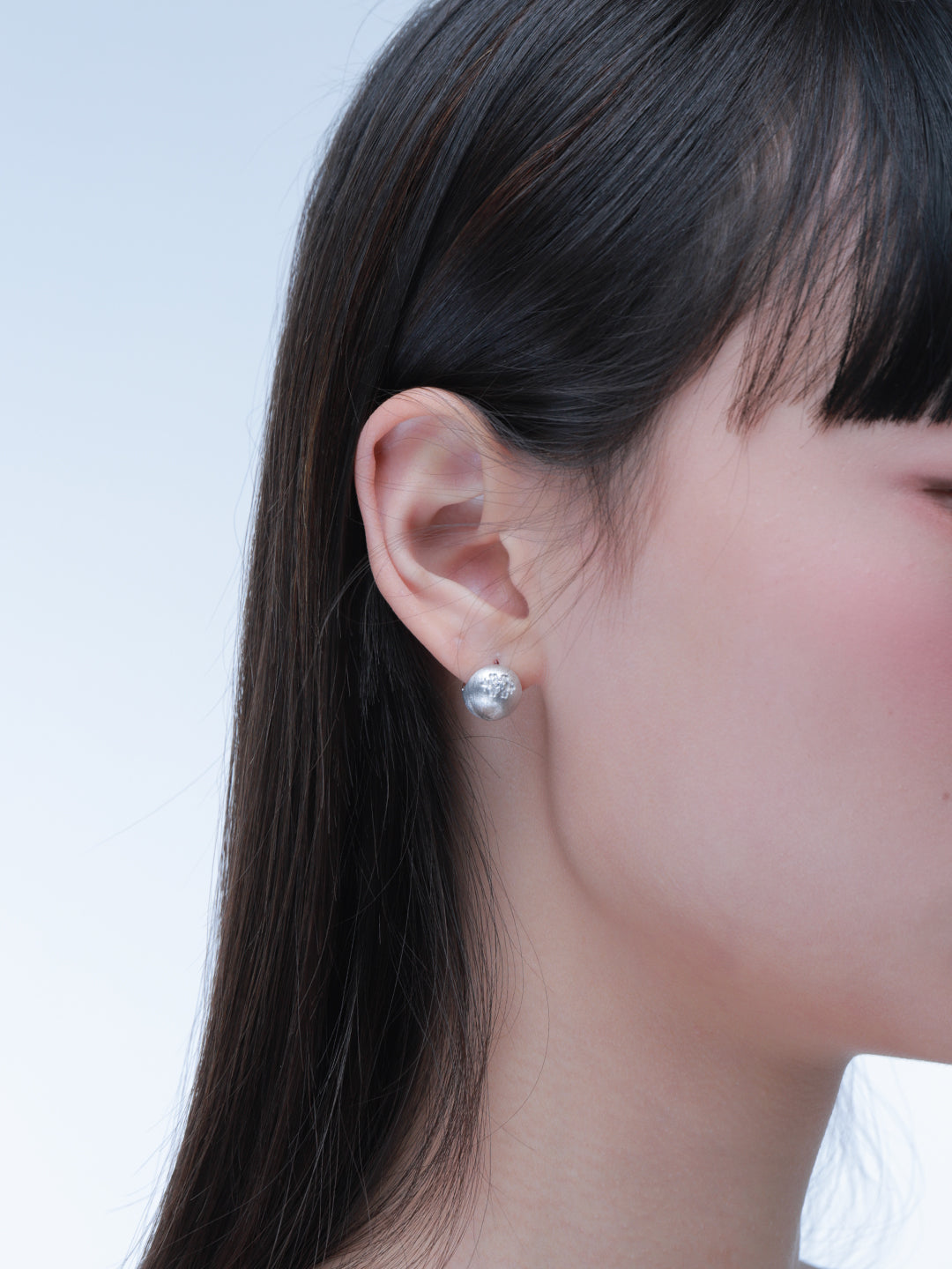 Luminis Veil | Iris Engraved Stud Earrings