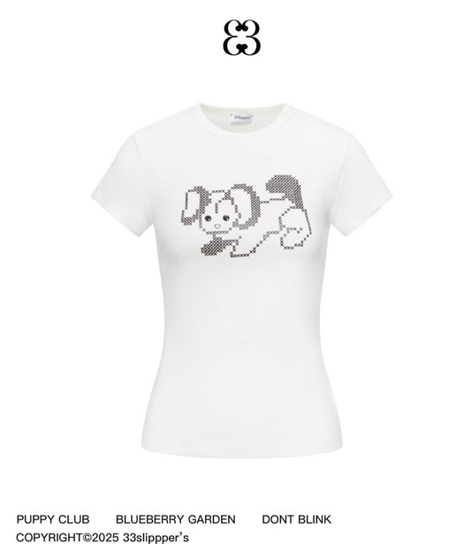 Puppy Club｜Cotton Tshirt Top
