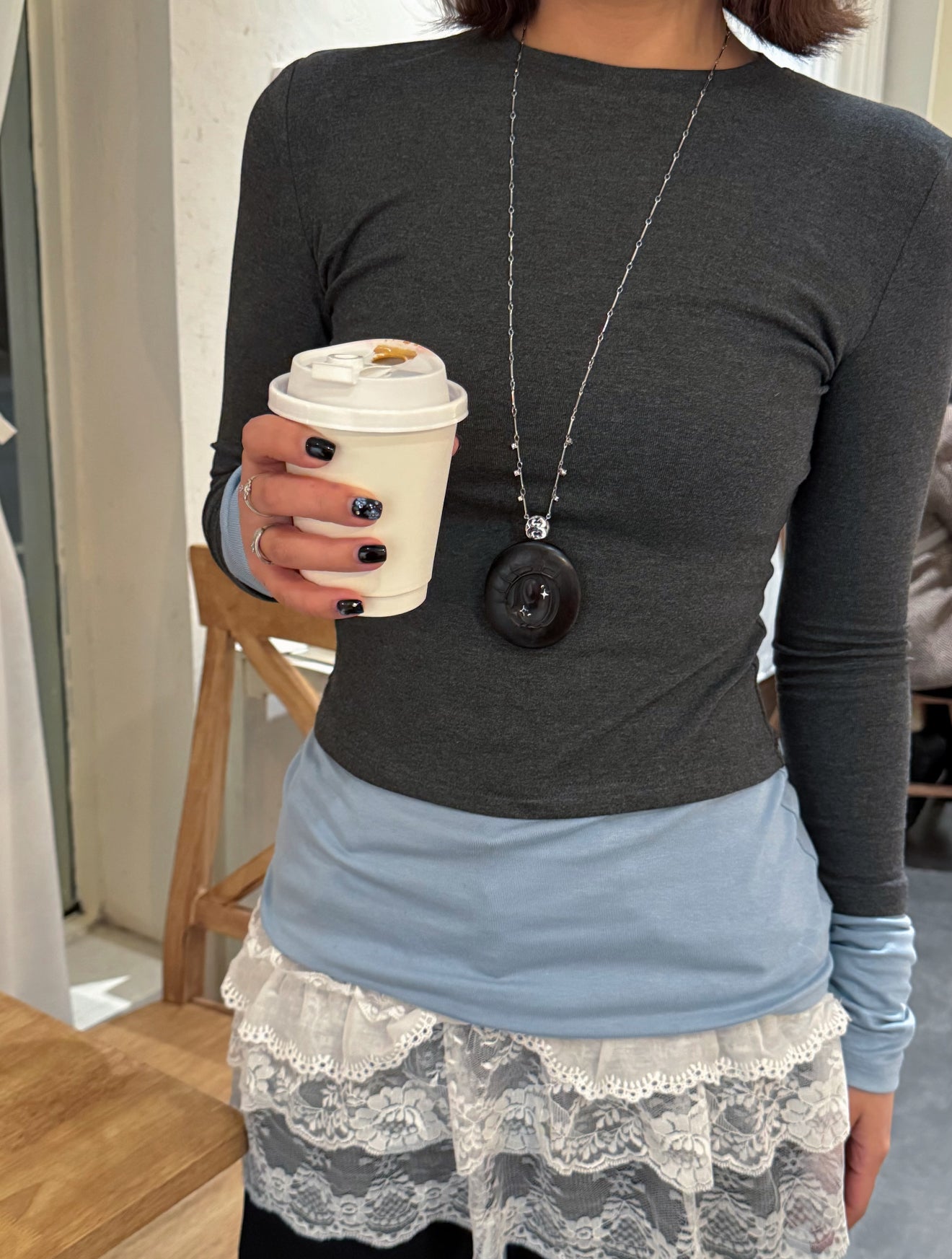 Don't Blink | Crystal Wood Long Necklace